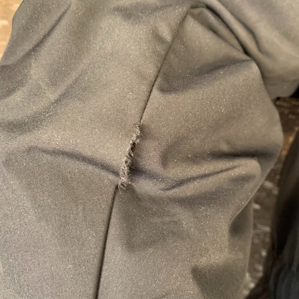 Vintage Eddie Bauer Premium Goose Down Black Winter Coat Puffer Women's Medium - Picture 4 of 16